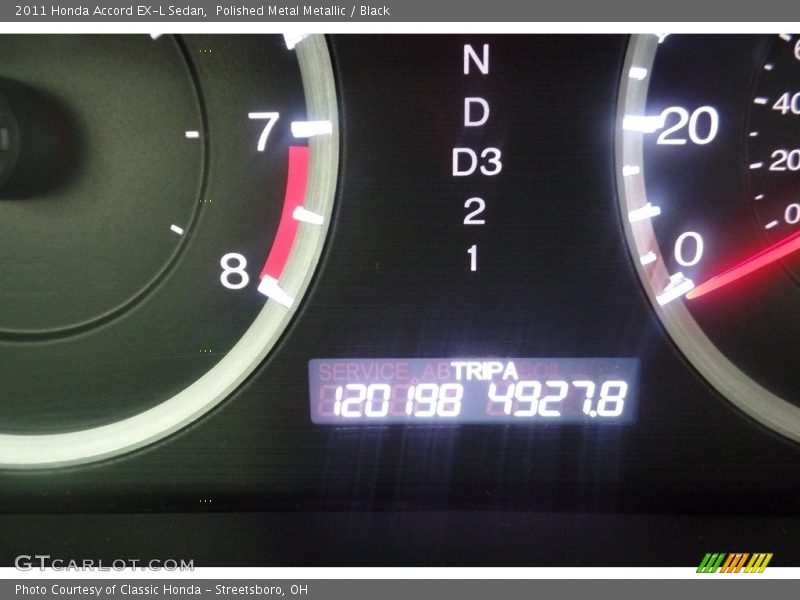 Polished Metal Metallic / Black 2011 Honda Accord EX-L Sedan