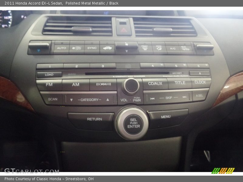 Polished Metal Metallic / Black 2011 Honda Accord EX-L Sedan