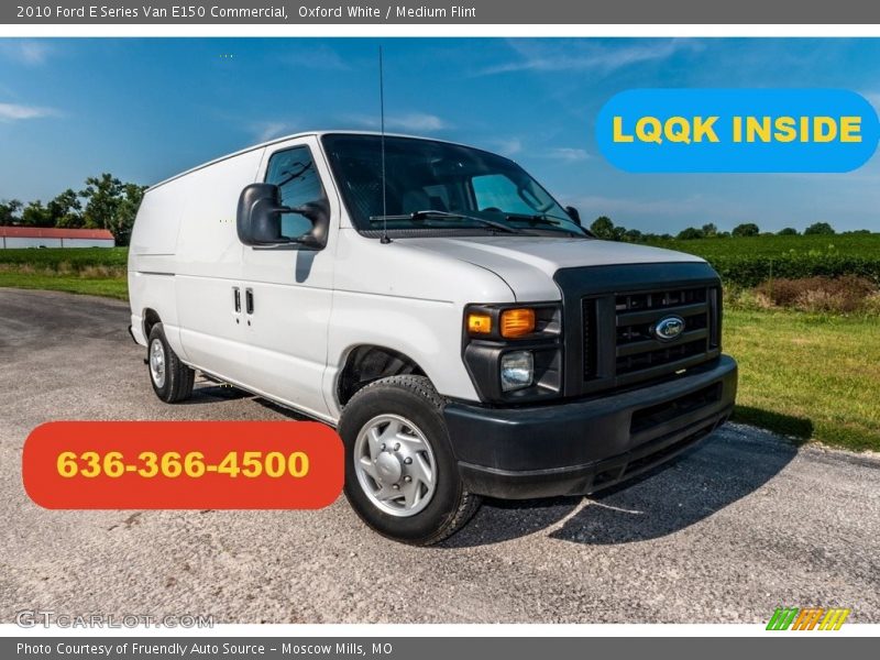 Oxford White / Medium Flint 2010 Ford E Series Van E150 Commercial