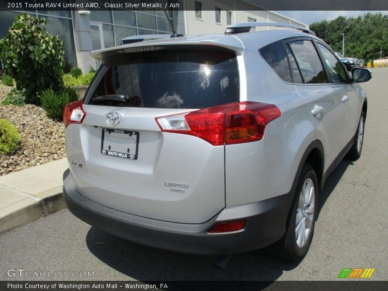 Classic Silver Metallic / Ash 2015 Toyota RAV4 Limited AWD