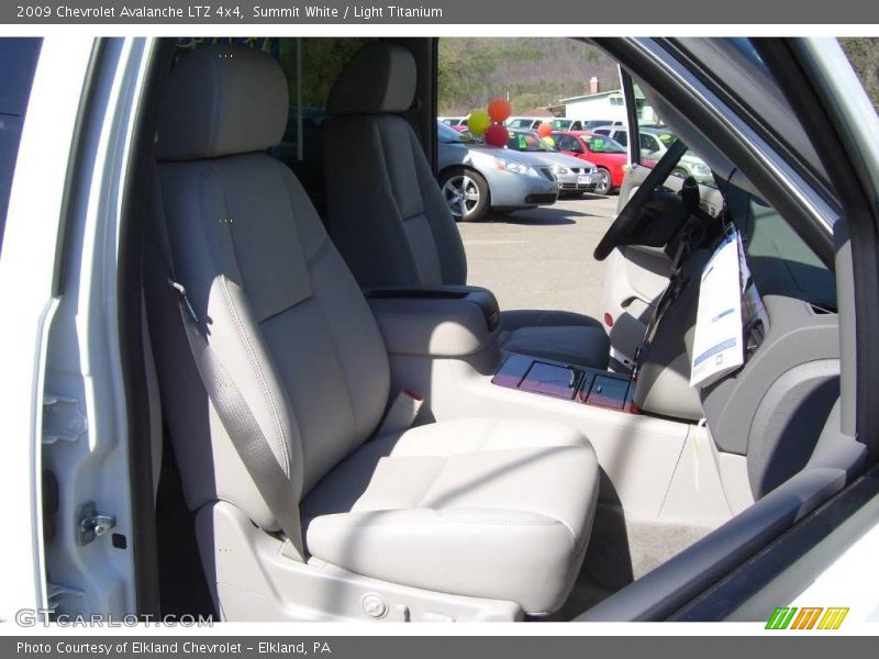 Summit White / Light Titanium 2009 Chevrolet Avalanche LTZ 4x4