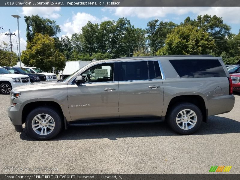Pepperdust Metallic / Jet Black 2019 Chevrolet Suburban LS 4WD