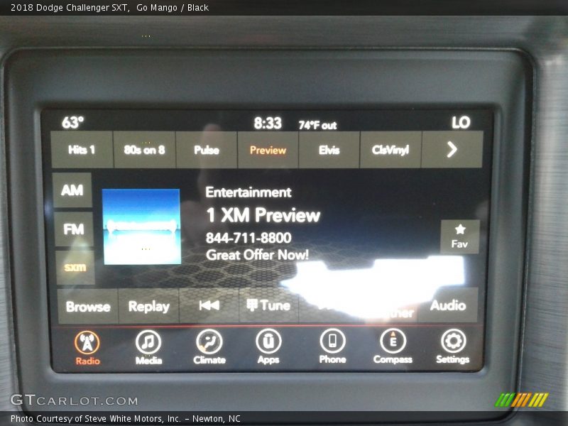 Go Mango / Black 2018 Dodge Challenger SXT