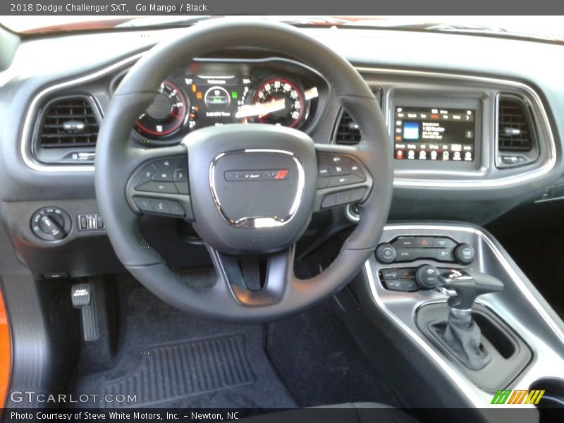 Go Mango / Black 2018 Dodge Challenger SXT