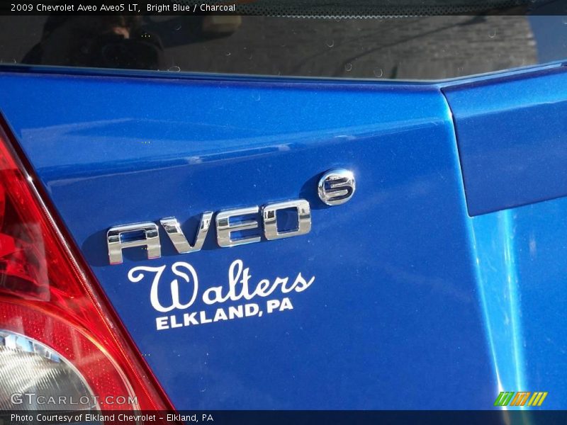 Bright Blue / Charcoal 2009 Chevrolet Aveo Aveo5 LT
