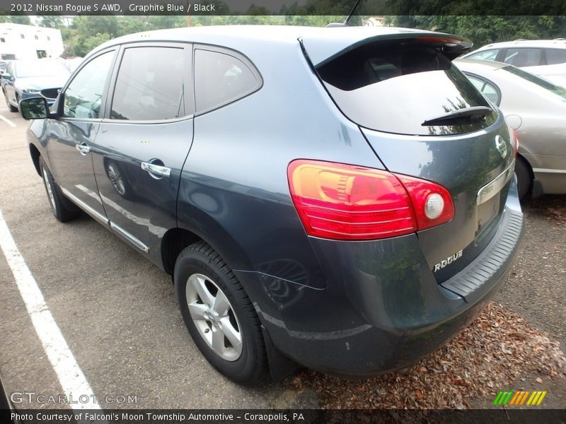 Graphite Blue / Black 2012 Nissan Rogue S AWD