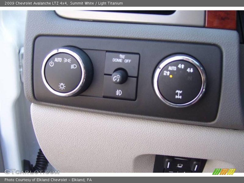 Summit White / Light Titanium 2009 Chevrolet Avalanche LTZ 4x4