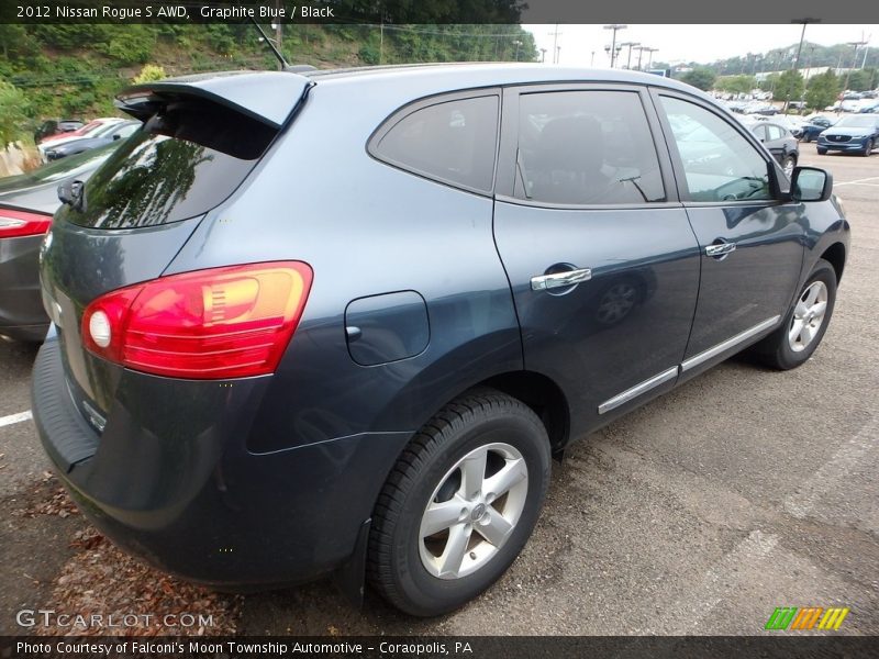 Graphite Blue / Black 2012 Nissan Rogue S AWD