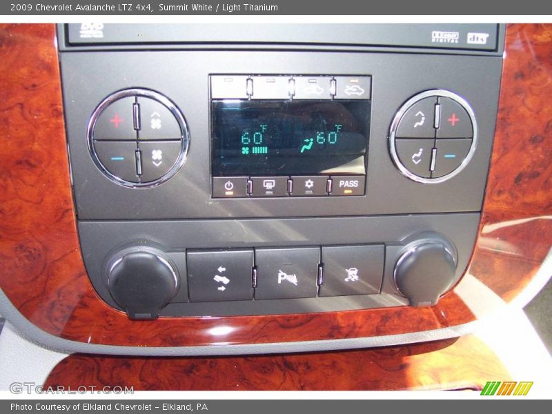 Summit White / Light Titanium 2009 Chevrolet Avalanche LTZ 4x4