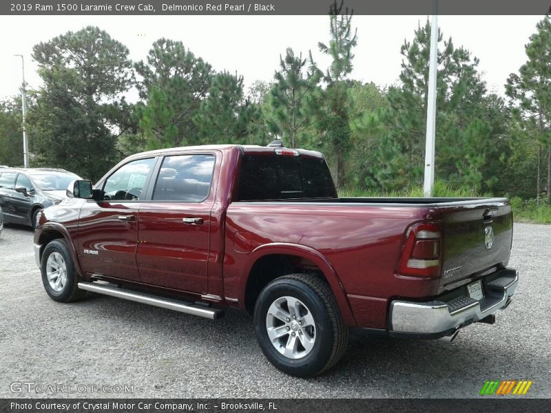 Delmonico Red Pearl / Black 2019 Ram 1500 Laramie Crew Cab