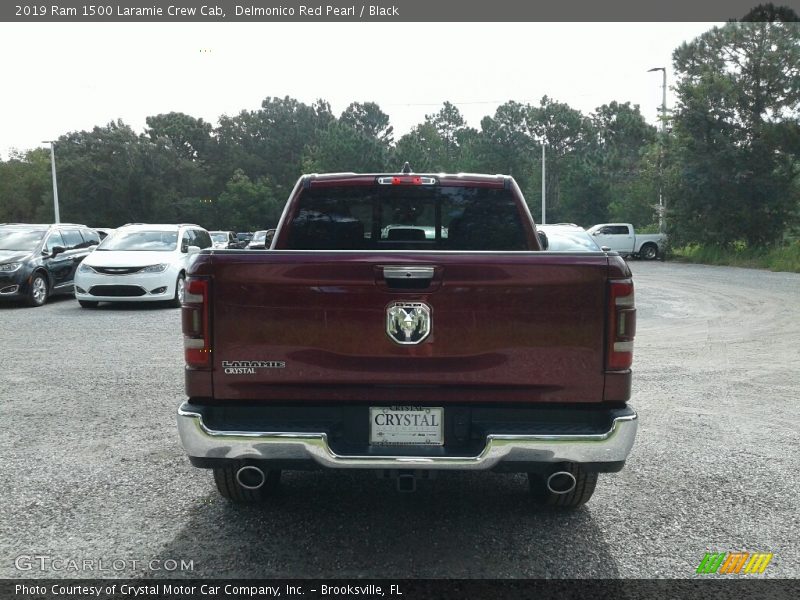 Delmonico Red Pearl / Black 2019 Ram 1500 Laramie Crew Cab