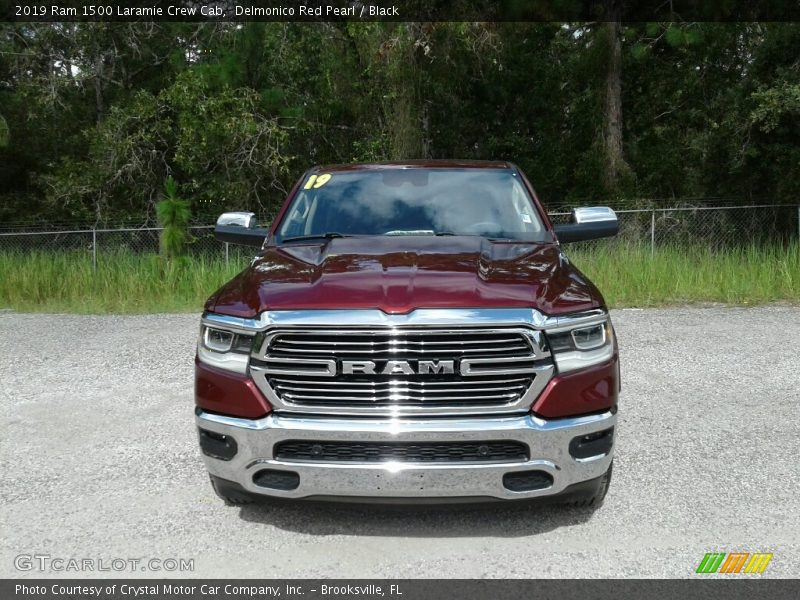 Delmonico Red Pearl / Black 2019 Ram 1500 Laramie Crew Cab