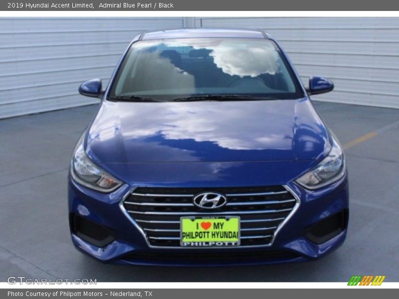 Admiral Blue Pearl / Black 2019 Hyundai Accent Limited