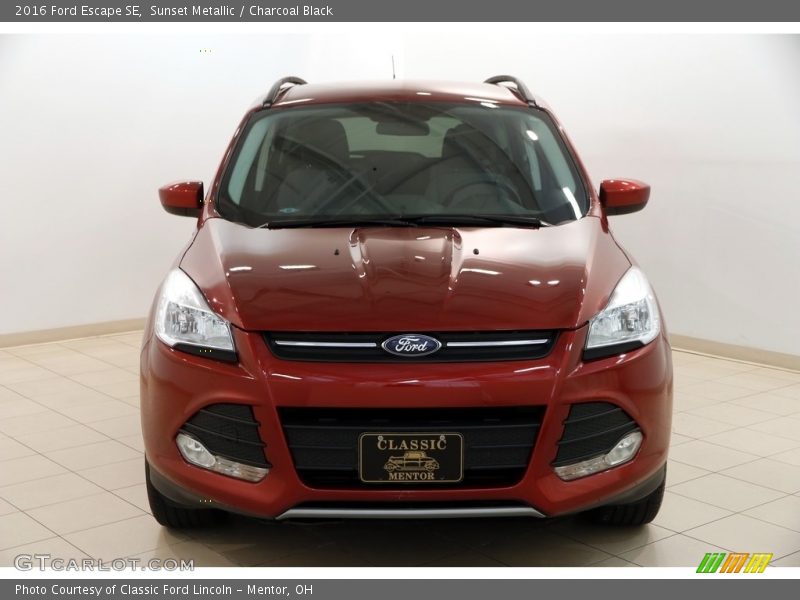 Sunset Metallic / Charcoal Black 2016 Ford Escape SE