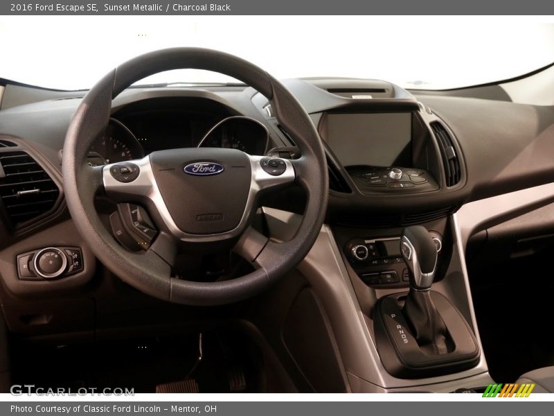 Sunset Metallic / Charcoal Black 2016 Ford Escape SE