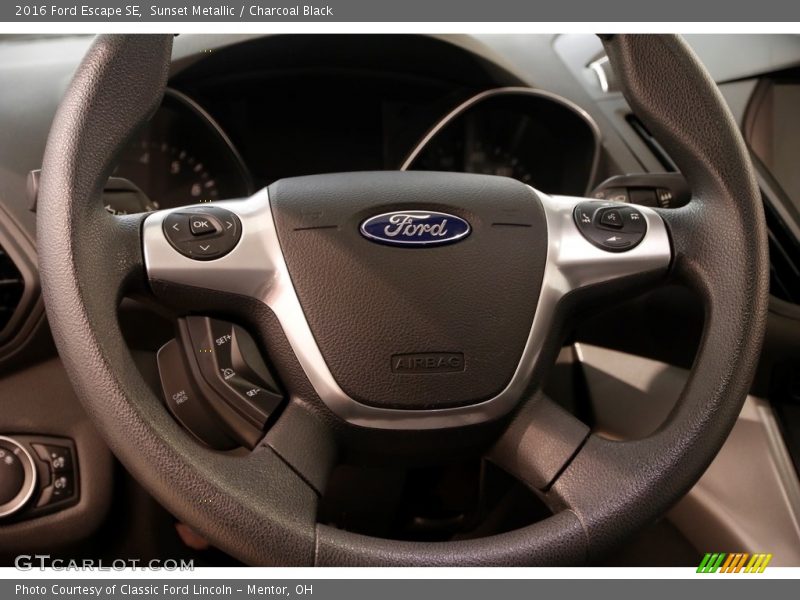 Sunset Metallic / Charcoal Black 2016 Ford Escape SE