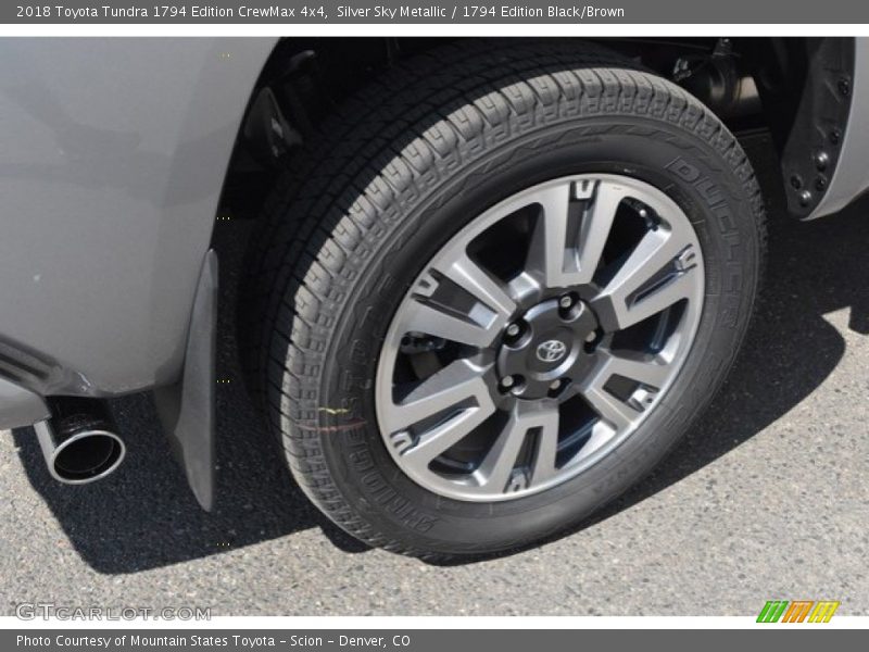 Silver Sky Metallic / 1794 Edition Black/Brown 2018 Toyota Tundra 1794 Edition CrewMax 4x4