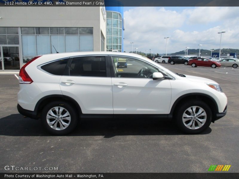White Diamond Pearl / Gray 2012 Honda CR-V EX 4WD