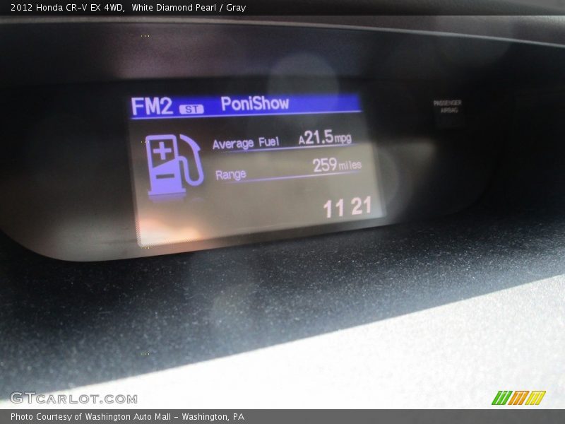 White Diamond Pearl / Gray 2012 Honda CR-V EX 4WD