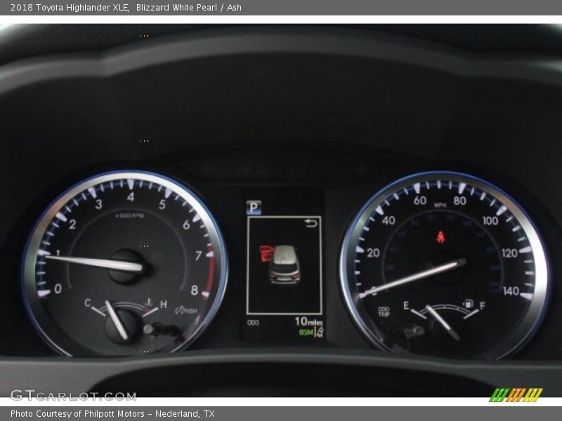 Blizzard White Pearl / Ash 2018 Toyota Highlander XLE