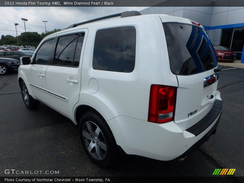 White Diamond Pearl / Black 2013 Honda Pilot Touring 4WD