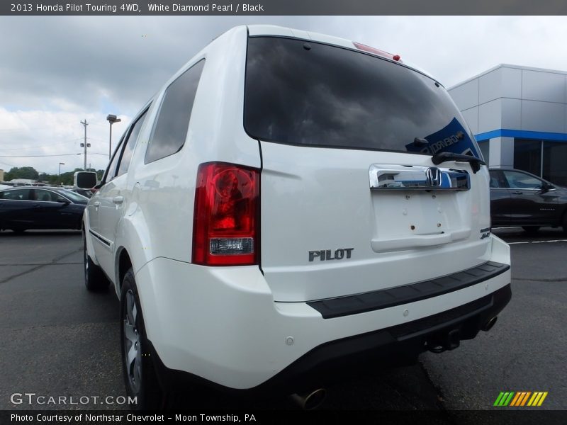 White Diamond Pearl / Black 2013 Honda Pilot Touring 4WD