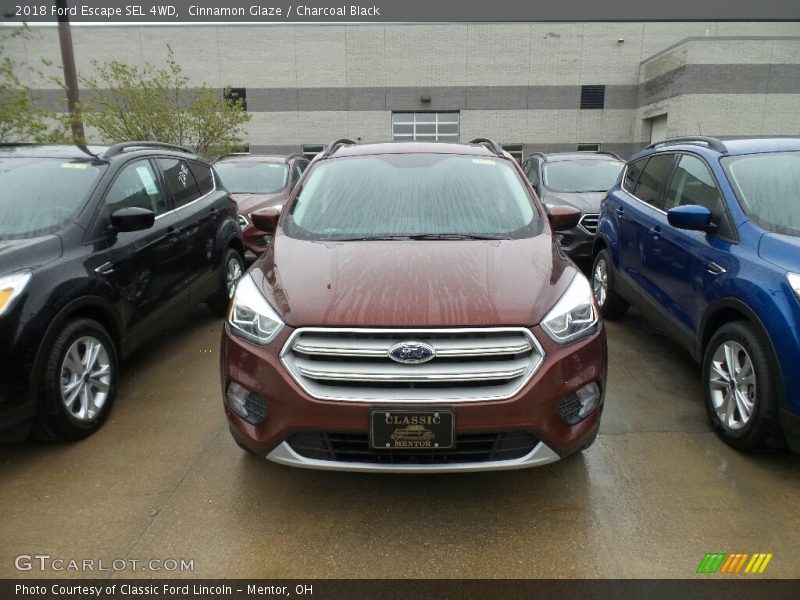 Cinnamon Glaze / Charcoal Black 2018 Ford Escape SEL 4WD