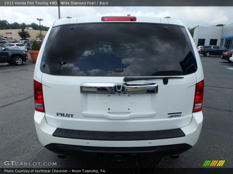 White Diamond Pearl / Black 2013 Honda Pilot Touring 4WD