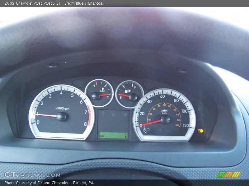Bright Blue / Charcoal 2009 Chevrolet Aveo Aveo5 LT