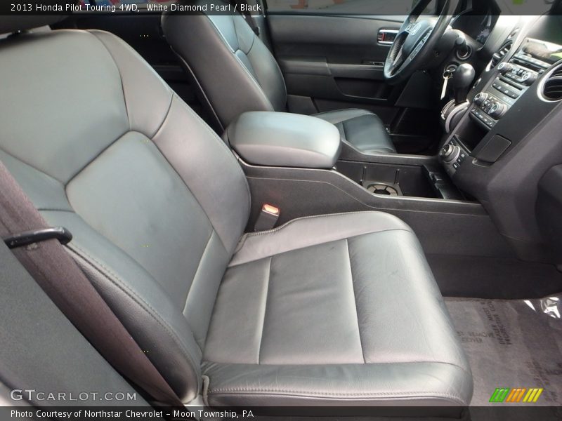White Diamond Pearl / Black 2013 Honda Pilot Touring 4WD