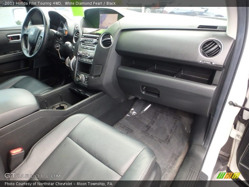 White Diamond Pearl / Black 2013 Honda Pilot Touring 4WD