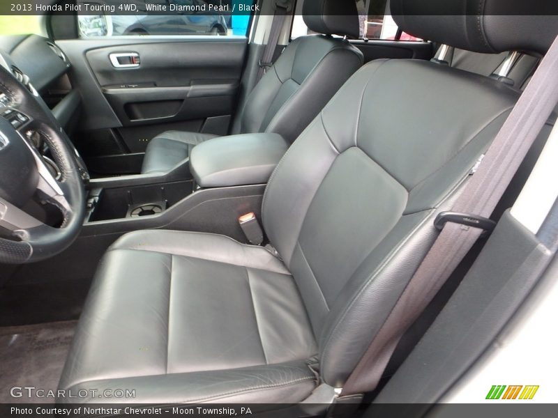 White Diamond Pearl / Black 2013 Honda Pilot Touring 4WD