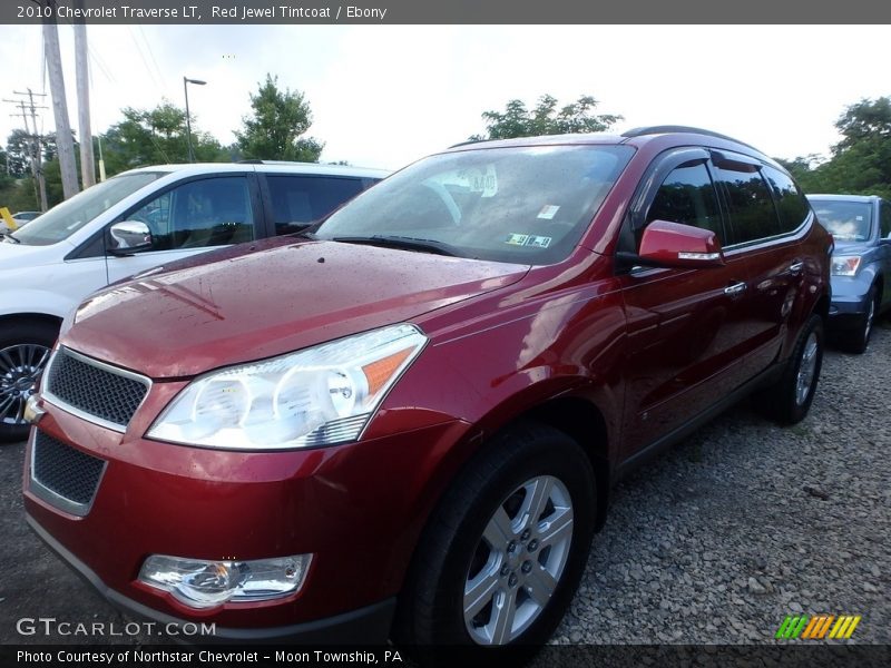 Red Jewel Tintcoat / Ebony 2010 Chevrolet Traverse LT