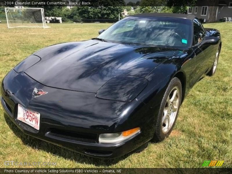Black / Black 2004 Chevrolet Corvette Convertible