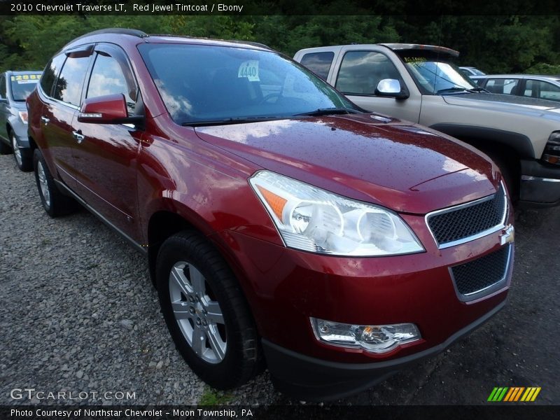 Red Jewel Tintcoat / Ebony 2010 Chevrolet Traverse LT