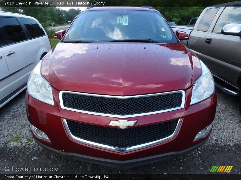 Red Jewel Tintcoat / Ebony 2010 Chevrolet Traverse LT