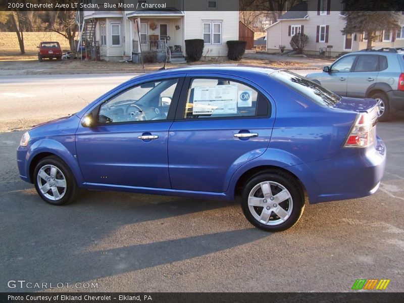 Blue Moon / Charcoal 2009 Chevrolet Aveo LT Sedan