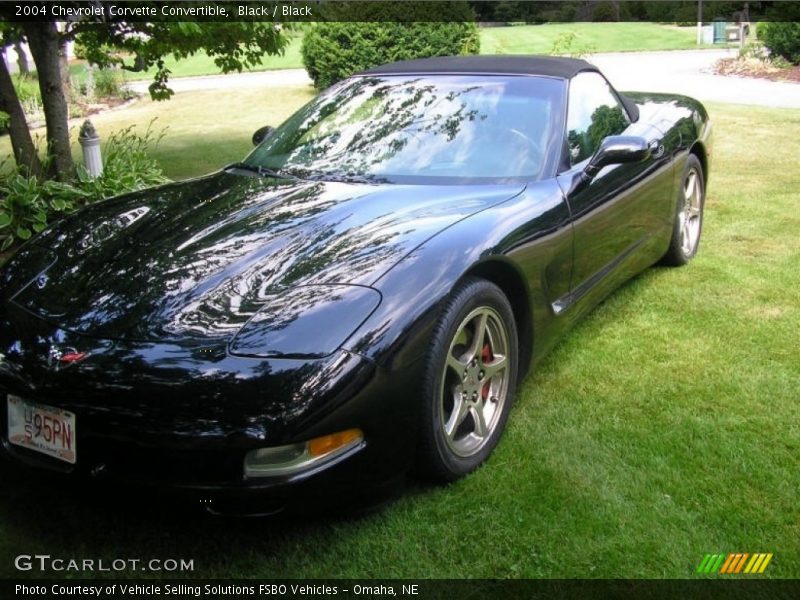 Black / Black 2004 Chevrolet Corvette Convertible