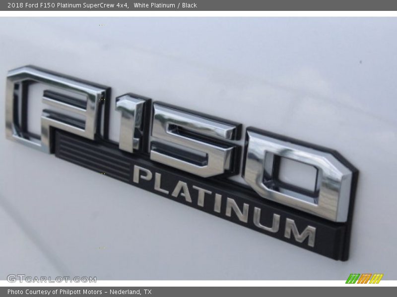White Platinum / Black 2018 Ford F150 Platinum SuperCrew 4x4