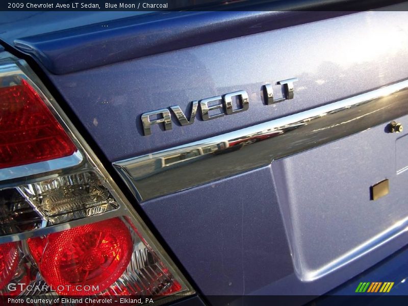 Blue Moon / Charcoal 2009 Chevrolet Aveo LT Sedan