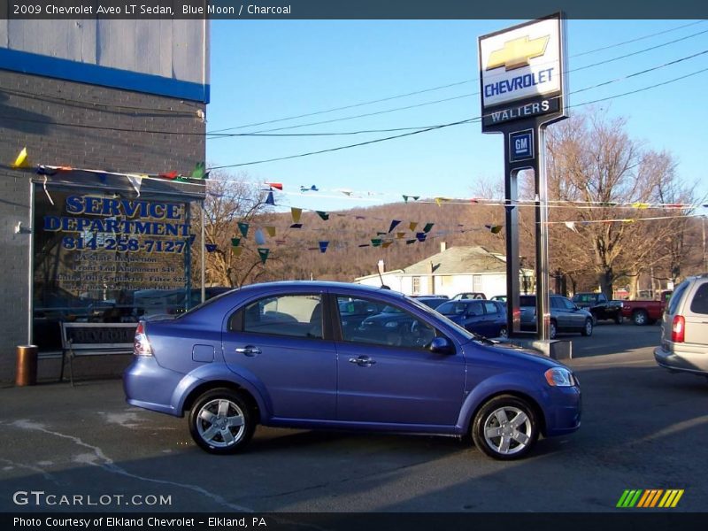 Blue Moon / Charcoal 2009 Chevrolet Aveo LT Sedan