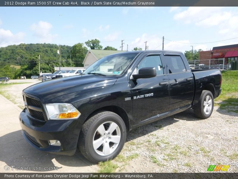 Black / Dark Slate Gray/Medium Graystone 2012 Dodge Ram 1500 ST Crew Cab 4x4