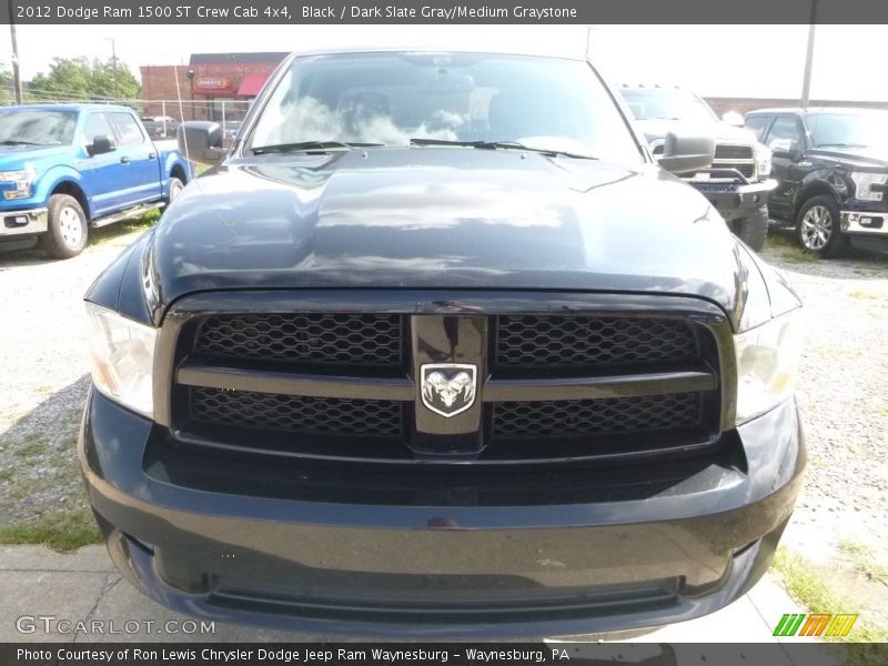 Black / Dark Slate Gray/Medium Graystone 2012 Dodge Ram 1500 ST Crew Cab 4x4