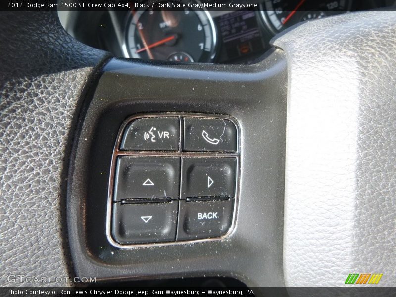 Black / Dark Slate Gray/Medium Graystone 2012 Dodge Ram 1500 ST Crew Cab 4x4