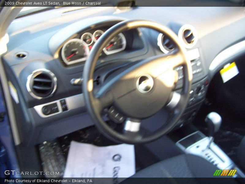 Blue Moon / Charcoal 2009 Chevrolet Aveo LT Sedan
