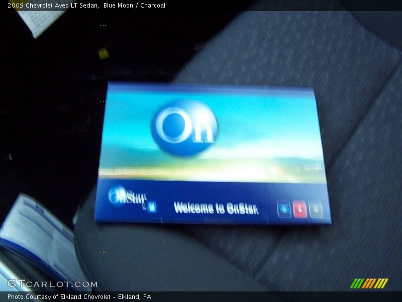 Blue Moon / Charcoal 2009 Chevrolet Aveo LT Sedan