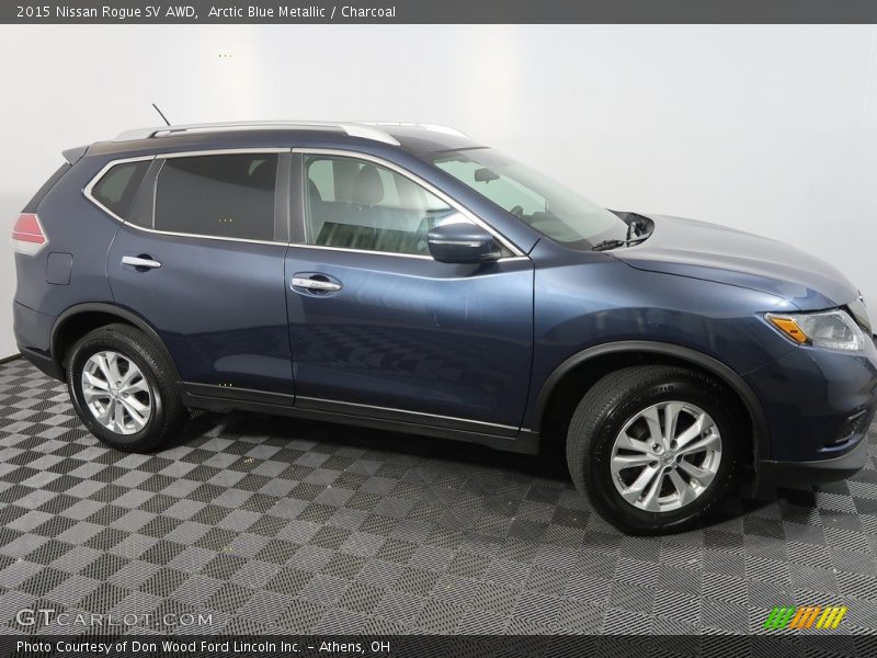 Arctic Blue Metallic / Charcoal 2015 Nissan Rogue SV AWD