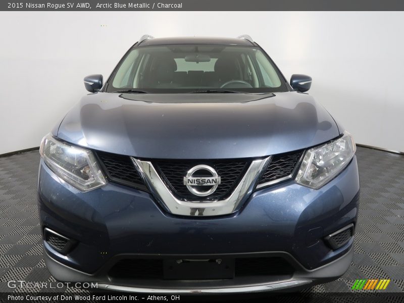 Arctic Blue Metallic / Charcoal 2015 Nissan Rogue SV AWD