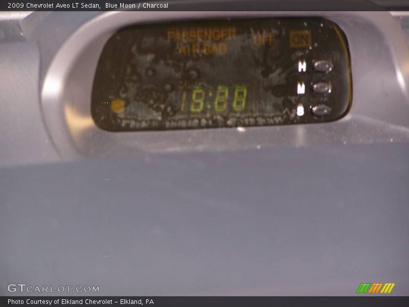 Blue Moon / Charcoal 2009 Chevrolet Aveo LT Sedan