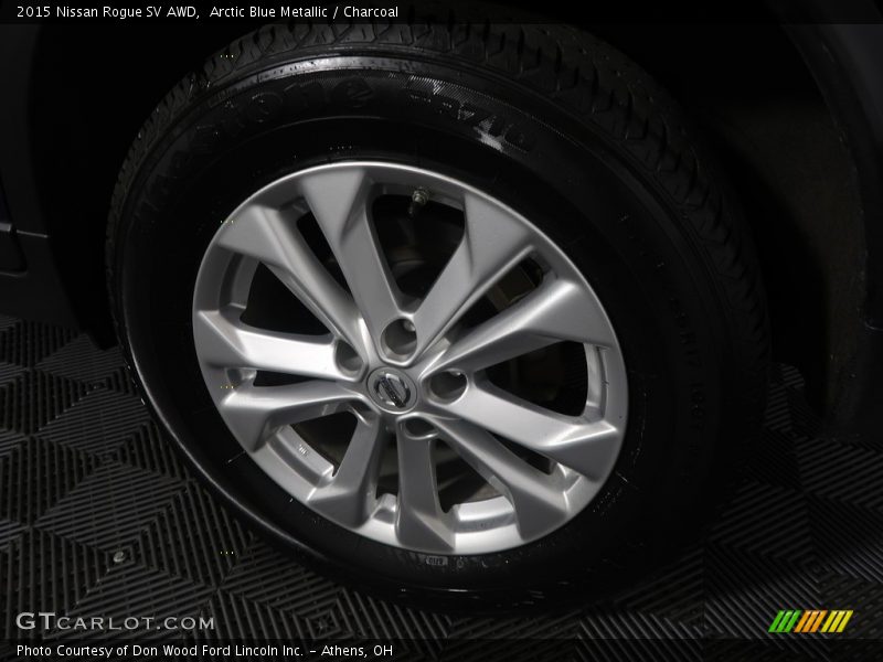 Arctic Blue Metallic / Charcoal 2015 Nissan Rogue SV AWD
